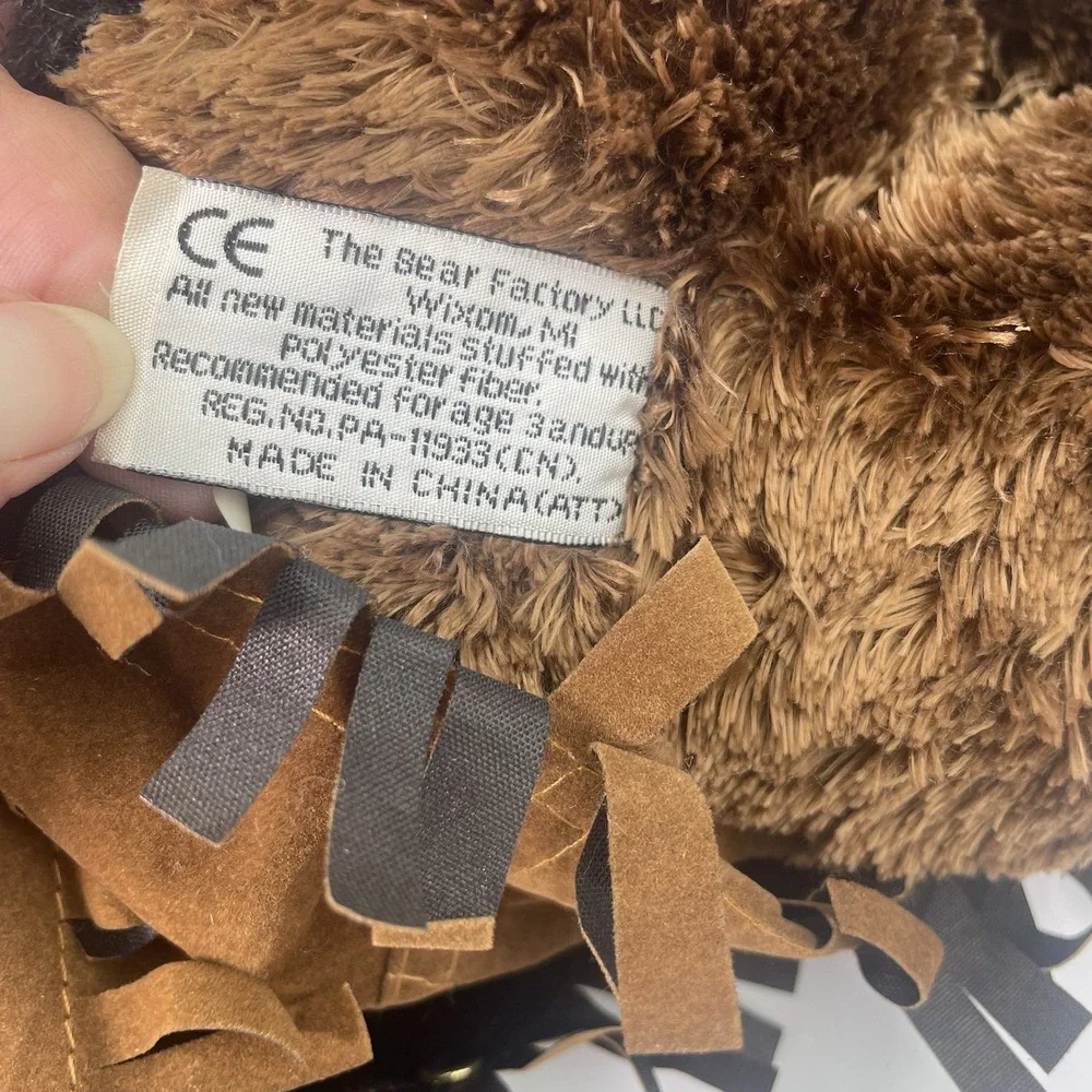 Vintage 2001 The Bear Factory Western Pony Horse Cowboy Plush Stuffed Animal 16